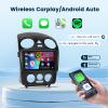 2+64G Android Stereo for Volkswagen Beetle 2004-2010 Support Wireless Carplay Android Auto with 9 Touchscreen GPS Navigation Bluetooth USB WiFi FM/RDS Radio Receiver AHD Backup Camera + External Mic view 3