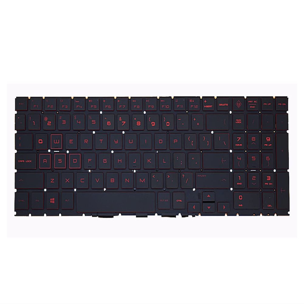 Bayjebu New/Orig Parts for HP OMEN 15-DC 15T-DC TPN-Q211 15.6" Keyboard US-English Red-Backlit