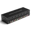 4 Port RCA to HDMI Converter 1080P/720P RCA Composite CVBS AV Switch to HDMI Converter Adapter Support 4:3/16:9 Switch, for Sega Xbox PS1 PS2 PS3 N64 NGC SNES WII VHS VCR Camera DVD(With Remote view 1