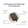 SSK Bundles 2TB Portable NAS Wireless Hard Drive 11 in 1 USB-C Docking Station with Dual HDMI, VGA,1000Mbps Ethernet Port ect view 3