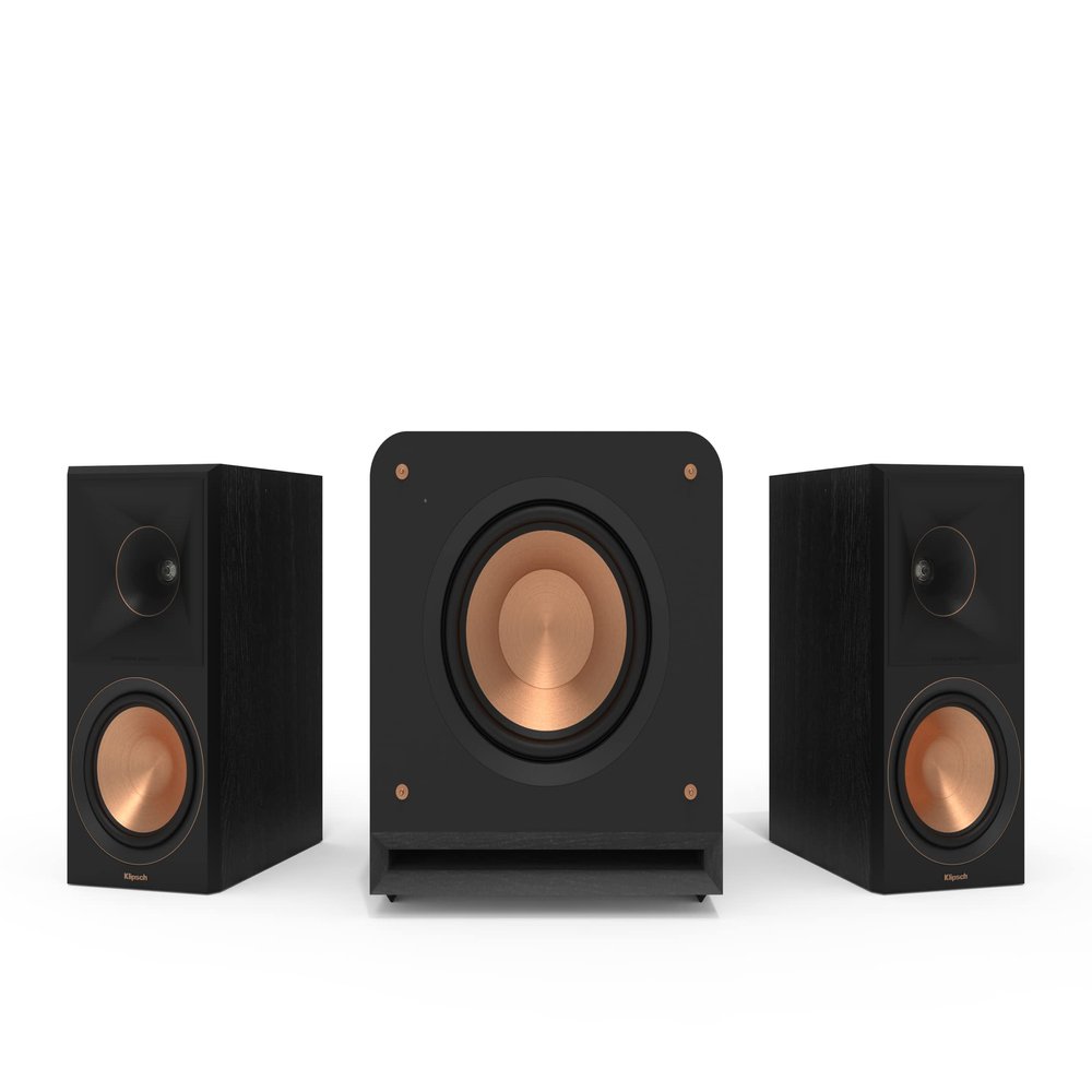 Klipsch 2.1 Ebony System - Model RP-600M II, RP-1000SW