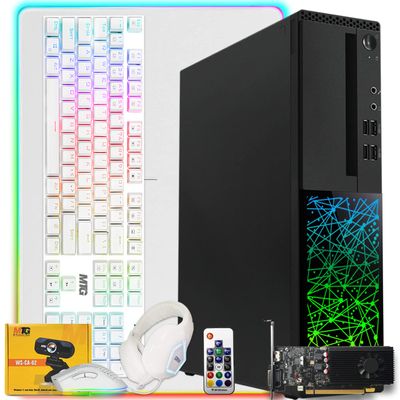 TechMagnet Gaming Desktop PC, Intel i5 6th Gen, Galaxy 6, 16GB RAM, 240GB SSD | 128GB SSD, GT 1030, 4 in 1 Gaming Kit, Webcam, Windows 11 (Renewed)