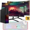 TechMagnet Gaming Desktop PC, Intel i5 6th Gen, Galaxy 6, 16GB RAM, 240GB SSD, MTG New Dual 24 Inch Curved Monitor, RX 550, 4 in 1 Gaming Kit, Webcam, Windows 11 (Renewed) view 1