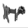 AMER Universal Full Motion Pole Mount Monitor Arm with Removable 75mm and 100mm VESA Plate, Fits 17 to 32 inch Screens, Black, PM111 view 3