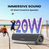 Cleer Scene Wireless Bluetooth Speaker, Simple Fast Pairing, Waterproof IPX7, 12Hrs Play time, Deep Bass, Built-in Mic, Powerful Portable Speakers, for Outdoor & Party, Home, Grey view 4