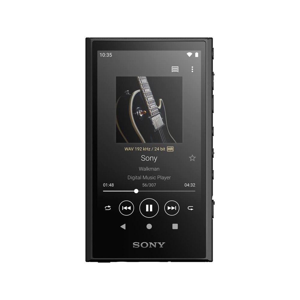 Sony NW-A306 Walkman 32GB Hi-Res Portable Digital Music Player with Android, up to 36 Hour Battery, Wi-Fi & Bluetooth and USB Type-C  Black NW-A306/B, Black