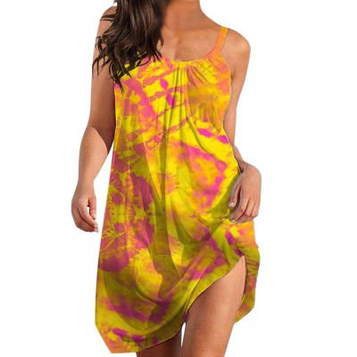 Beach Dresses for Women Spring Striped Print Cute Dress Cover Up Sundress Sleeveless Casual Boho Dress American Flag Patriotic Cute Dress Sundress Sleeveless Casual Boho Tank Dress
