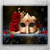 PHMOJEN Vinyl 15x10ft Golden Mask Red Rose Backdrop for Masquerade Theme Party, Valentine's Day Masquerade Ball Photography Backdrops High School Homecoming Dance Carnival Photo Backdrop BJXTPH198 view 3