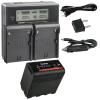Kastar 1-Pack NP-F980EXP Battery and CH04 Dual Fast Charger Compatible with Blackmagic Design Video Assist 5" 7" Assist 3G-SDI/HDMI SmallHD 503 702 703 Indie 7 Cine 7 On-Camera Monitor view 1