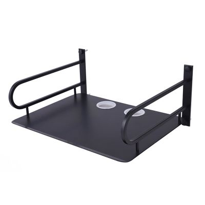 ARZARF Projector Mount Stand Projector Bracket Wall Hanging Bracket Hole Drilling Wall Hanging Installation Aluminum Alloy Shelf Wall Projector Stand Projector Stand (Color : Black-L33cm)