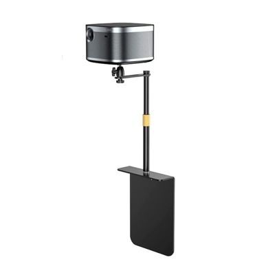 BONAD Projector Bracket Bedside Sofa Projector Stand Holder 360 Rotation Metal Projector Bracket Height Adjustable Base for Plug-in Dual-Use Desktop Bedside Multi-Function Stand (Color : K20 Pro)