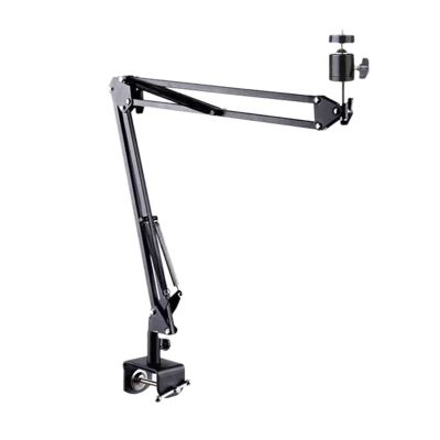 Projector Bracket Projection Double Section Cantilever Foldable Universal Desktop Sofa Ceiling Projection General 6mm Punching Free Bracket Multi-Function Stand (Color : Brass)