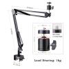 Projector Bracket Projection Double Section Cantilever Foldable Universal Desktop Sofa Ceiling Projection General 6mm Punching Free Bracket Multi-Function Stand (Color : Brass) view 2