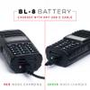 BTECH MURS-V2 200 Fully Customizable Channels MURS Two-Way Radio. USB-C Charging, IP54 Weatherproof, Dual Band Scanning (VHF/UHF), FM Radio, & NOAA Weather Broadcast Receiver view 3