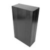 Aluminum Box, Brushed Black Oxide Split Type Aluminum Cooling Case Enclosure Electronic Box for Amplifier GPS(250mm) view 2