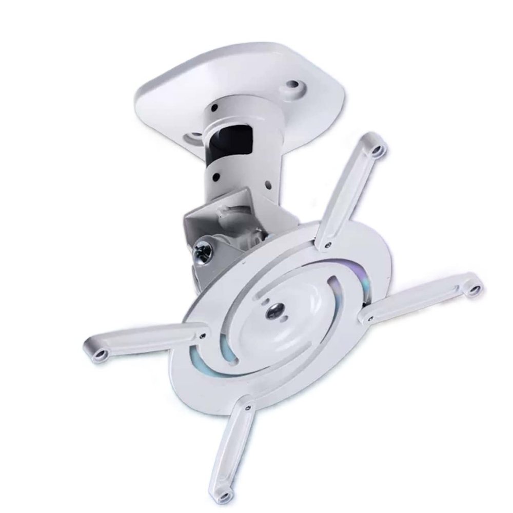 ARZARF Projector Mount Stand D-Mount Universal Full Motion Tilt Swivel Aluminum Projector Ceiling Mounted Bracket Rack 13.6kg Projector Stand (Color : Black)