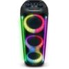 Dolphin KaraokeBox 380: Triple 8" Bluetooth Party Speaker  Powerful Sound System, Long-Lasting Rechargeable Battery, LED Lights, 35-Inch Tall, Portable Design, AUX/USB/TF/Bluetooth Connectivity view 3