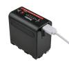 Kastar 4-Pack NP-F980EXP Battery and CH04 Dual Fast Charger Compatible with GyroVu Lightweight Delvcam 7" On-Camera Monitor Avtec 7" On-Camera Monitor TARION Professional On-Camera Monitor X5 view 4