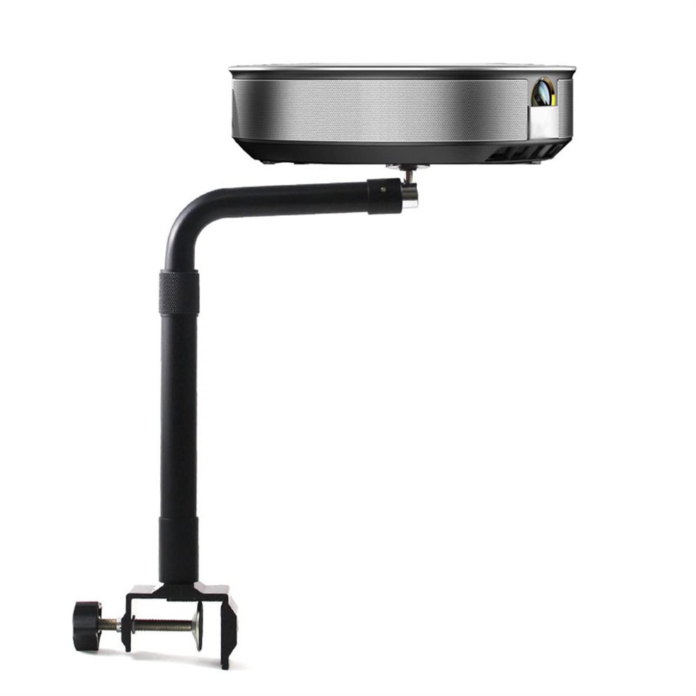ARZARF Projector Mount Stand Projector Rack Micro Bedside Desktop Single-Hole Projector Universal Punch-Free Stand Retractable Black Projector Stand