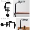 ARZARF Projector Mount Stand Projector Rack Micro Bedside Desktop Single-Hole Projector Universal Punch-Free Stand Retractable Black Projector Stand view 3