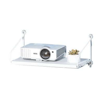 ARZARF Projector Mount Stand Projector Rack Wall-Mounted Punch-Free Projector Stand Bedroom Living Room Bedside Wall Tray Heavy-Duty Projector Shelf Projector Stand (Color : L)