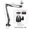 ARZARF Projector Mount Stand Projection Double Section Cantilever Foldable Universal Desktop Sofa Ceiling Projection General 6mm Punching Free Bracket Projector Stand (Color : 1) view 2