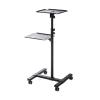 ARZARF Projector Mount Stand Projector Floor Bracket with Tray Mounted Universal Wheel Household Bedside Mobile Rotary Lifting Office Conference Room Projector Stand view 1