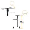 ARZARF Projector Mount Stand Projector Floor Bracket with Tray Mounted Universal Wheel Household Bedside Mobile Rotary Lifting Office Conference Room Projector Stand view 4
