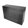 Aluminum Box, Brushed Black Oxide Split Type Aluminum Cooling Case Enclosure Electronic Box for Amplifier GPS(200mm) view 3