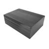 Aluminum Box, Brushed Black Oxide Split Type Aluminum Cooling Case Enclosure Electronic Box for Amplifier GPS(200mm) view 4
