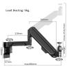 BONAD Projector Bracket Projector Bracket Wall Hanger Hanging Lifting Bracket Projector Wall Mounted Expansion Bracket Ceiling Wall Side Projection Home Office Multi-Function Stand (Color : Gold) view 2