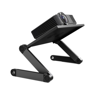 ARZARF Projector Mount Stand Desktop Projector Bracket Adjustable Pad Storage Household Small Table Retractable Floor Stand Projector Stand (Color : Black)
