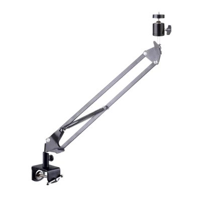 ARZARF Projector Mount Stand Projection Single Section Cantilever Bracket Universal Desktop Projection General 6mm Punching Free Bracket Suitable for Home Office Projector Stand (Color : Brass)