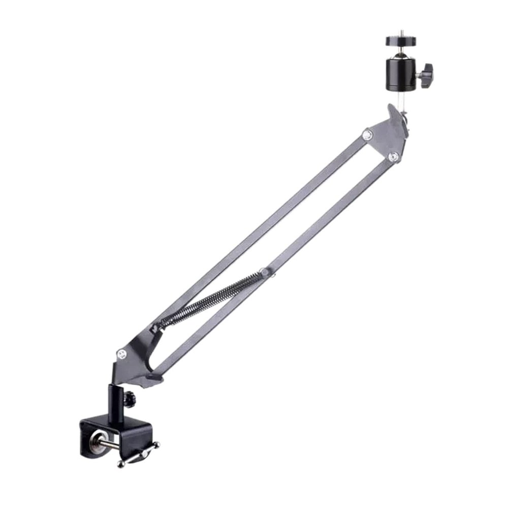 ARZARF Projector Mount Stand Projection Single Section Cantilever Bracket Universal Desktop Projection General 6mm Punching Free Bracket Suitable for Home Office Projector Stand (Color : Brass)