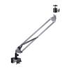 ARZARF Projector Mount Stand Projection Single Section Cantilever Bracket Universal Desktop Projection General 6mm Punching Free Bracket Suitable for Home Office Projector Stand (Color : Brass) view 1