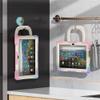 360 Rotating Portable Case for Fire HD 8 / Fire HD 8 Plus Tablet (12th Generation 2022) Shockproof Case with Rotating Stand Hand Strap Shoulder Strap (Colourful Pink) view 4