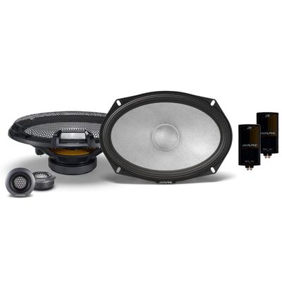 Alpine R2-S69C 6x9 R-Series High-Resolution 2-Way Component Speaker Set, Pair