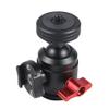 FEICHAO Swivel Tripod Ball Head 1/4" Screw Cold Shoe Mount Adapter for SLR Camera Tripod Microphone Expanded Accessories (Type A+Cold Shoe Mount) view 4