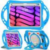 AdirMi Kids Case for iPad Mini 6 2021 (8.3 Inch) with Pencil Holder, Heavy Duty Cute Kid-Friendly Shockproof Protective Case with Built-in Handle, 360 Rotating Kickstand,D view 1