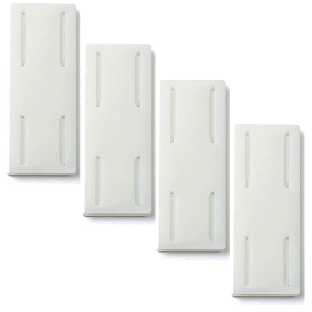 Self-Adhesive Desktop Socket Fixer, Adhesive Punch Free Socket Holder Cable Management Punch Free Surge Protector, Desktop Mountable Plug-in Socket Fixer Bracket Stand (4 pcs White)