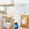 Self-Adhesive Desktop Socket Fixer, Adhesive Punch Free Socket Holder Cable Management Punch Free Surge Protector, Desktop Mountable Plug-in Socket Fixer Bracket Stand (4 pcs White) view 3