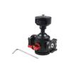FEICHAO Swivel Tripod Ball Head 1/4" Screw Cold Shoe Mount Adapter for SLR Camera Tripod Microphone Expanded Accessories (Type B+2*Cold Shoe Mount) view 1