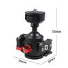 FEICHAO Swivel Tripod Ball Head 1/4" Screw Cold Shoe Mount Adapter for SLR Camera Tripod Microphone Expanded Accessories (Type B+2*Cold Shoe Mount) view 2