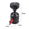 FEICHAO Swivel Tripod Ball Head 1/4" Screw Cold Shoe Mount Adapter for SLR Camera Tripod Microphone Expanded Accessories (Type B) view 2