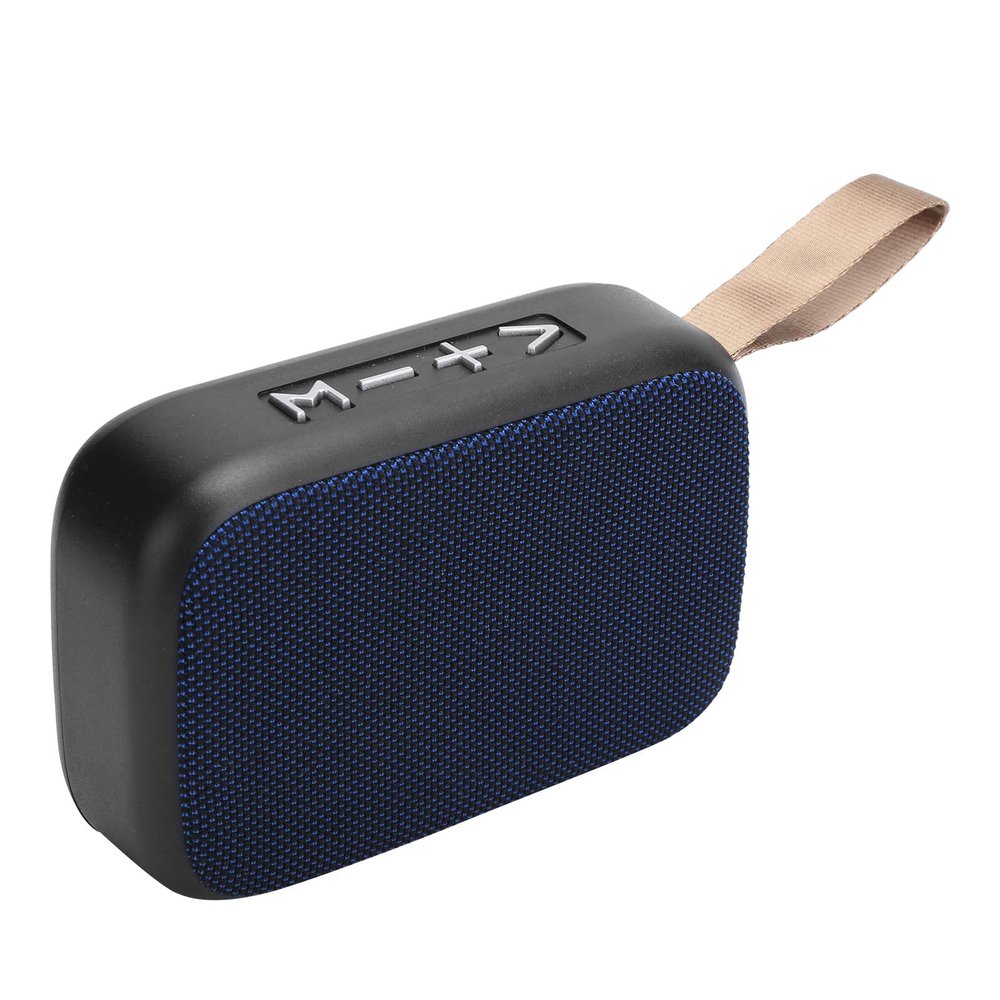 Bluetooth4.2 Speaker, HiFi Sound Stereo Subwoofer Portable USB Mini Music Player, with FM Radio, Hands Calls, for Indoor, Outdoor (Blue)