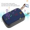 Bluetooth4.2 Speaker, HiFi Sound Stereo Subwoofer Portable USB Mini Music Player, with FM Radio, Hands Calls, for Indoor, Outdoor (Blue) view 2