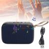 Bluetooth4.2 Speaker, HiFi Sound Stereo Subwoofer Portable USB Mini Music Player, with FM Radio, Hands Calls, for Indoor, Outdoor (Blue) view 4