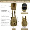 FIELDCRAFT Binocular Harness Chest Pack Field Pack Case for Men and Women for Binos Cameras Optics Rangefinder Gear Green (Coyote Brown) view 3