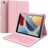 for iPad 9th Generation Case with Keyboard,Magic Magnetic Keyboard Case for iPad 10.2 9th/8th/7th Gen & Air 3,Pro 10.5, Multi-Touch Trackpad - Backlit - Floating Cantilever Stand (Pink for ipad 10.2) view 1