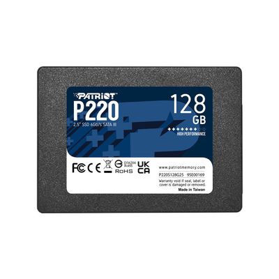 Patriot Memory P220 128GB Internal SSD - SATA 3 2.5" - Solid State Drive - P220S128G25